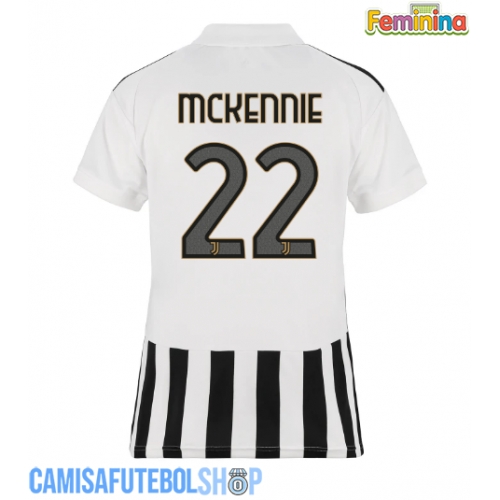 Camisa de time de futebol Juventus Weston McKennie #22 Replicas 1º Equipamento Feminina 2026-27 Manga Curta